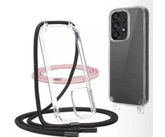 Holmes Tech-Protect Technologijos FLEXAIR CHAIN GALAXY A53 5G Juodas &amp; Rožinis universal