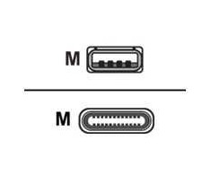 Skeneris Kabelis USB Honeywell USB-A - USB-C 1.2 m Juodas (CBL-500-120-S00-05)