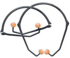 Honeywell Juodos, oranžinės vienkartinės juostinės ausų kištukai, 24 dB, 1 pora