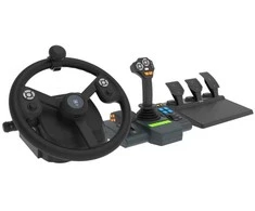 HORI – ūkininkavimo valdymo sistema, skirta asmeniniam kompiuteriui (Windows 11/10), skirta ūkininkavimo simuliatoriui su viso dydžio vairu, valdymo skydeliu ir pedalais