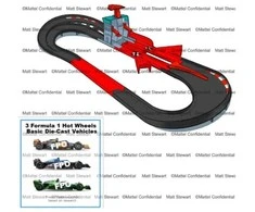 Mattel HOT WHEELS F1 lenktynių trasos rinkinys – Racing Sprint (JDY15)