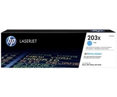 HP 203X didelės talpos žydro spalvos originali „LaserJet“ tonerio kasetė, 2500 puslapių, žydra, 1 vnt.