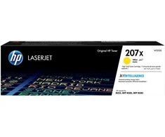 HP 207X didelio našumo geltona originali lazerinio spausdintuvo dažų kasetė, 2450 puslapių, 1350 puslapių, geltona, 1 vnt.