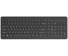 HP 225 belaidė klaviatūra, pilno dydžio (100%), belaidė, RF belaidė, stūmoklinio tipo klavišų jungikliai, juoda