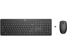 Klaviatūra HP 235 Belaidė pelė KB COMBO-FRA, Full-size (100%), Wireless, RF belaidė, Membrane, Juodas, su pele