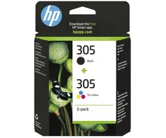 HP 305 rašalo kasetė, skirta DeskJet/ENVY, 6ZD17AE juoda/trijų spalvų 2 vnt. originali