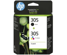 HP 305 rašalo kasetė, skirta DeskJet/ENVY, 6ZD17AE juoda/trijų spalvų 2 vnt. originali