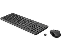 HP 330 Belaidė klaviatūra ir pelė Combination, Full-size (100%), Wireless, RF belaidė, Juodas, su pele