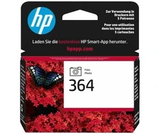 HP 364 originali nuotraukų rašalo kasetė, standartinio našumo, nuotraukų juoda, dažų pagrindo rašalas, 1 vnt., 130 puslapių