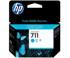 HP 711 29 ml žydro „DesignJet“ rašalo kasetė, HP DesignJet T100, T120, T125, T130, T520, T525, T530 spausdintuvų serija, terminis rašalinis spausdintuvas, žydras, CZ130A, Singapūras, Malaizija, 114 mm