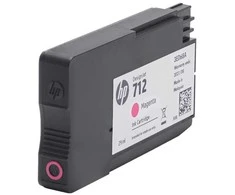 Hewlett Packard (HP) HP 712 rausvos spalvos 3 rašalo kasečių pakuotė, 29 ml, skirtos „DesignJet Studio“, T210, T230, T250, T630, T650