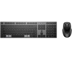 HP 720 Multi-Device Rechargeable Belaidė klaviatūra ir pelė Combo, Wireless, USB + Bluetooth, Mechaninė, QWERTY, Juodas, su pele