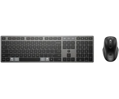 Klaviatūra HP 720 MULTI RCHRGBL WLS KB MS, Full-size (100%), Wireless, USB + Bluetooth, Mechaninė, Juodas, su pele