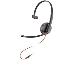 HP Blackwire 3215 Vienpusės USB-C Ausinės +3.5mm Plug +USB-C/A
