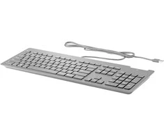 Hewlett Packard (HP) HP Slim Klaviatūra su USB jungtimi su laidu - Smartcard - Juodas - US/RUS