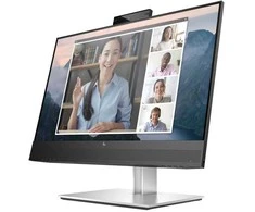 HP E24mv G4 FHD Conferencing Monitorius, 60.5 cm (23.8"), 1920 x 1080 pikselių, Full HD, 5 ms, Juodas, Sidabrinis