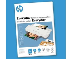 HP Laminavimo plėvelės EVERYDAY, A4, 75 mikronų, 100 vnt., skaidrios/blizgios