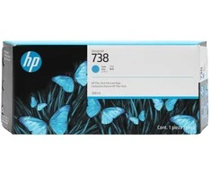Hewlett Packard (HP) HP 738 (676M6A) Rašalinė kasetė, Žydra