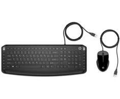 HP Pavilion Klaviatūra ir pelė 200, Full-size (100%), su laidu, USB, Juodas, su pele