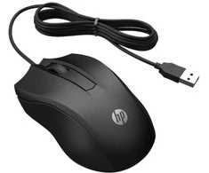 HP Pelė su laidu 105, Ambidextrous, Optinė, USB Type-A, 1600 DPI, Juodas