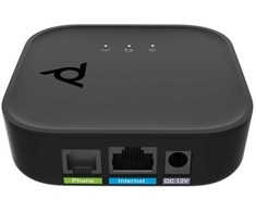 HP Bramka VoIP Poly POLY ATA 400 1FXS Voice Port VoIP Adapteris with Open SIP and Power Supply