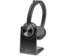 Ausinės HP Poly Savi 7320 UC Stereo „Microsoft Teams“ sertifikuotas DECT 1880-1900 MHz ausinių rinkinys, belaidis, biurui/ skambučių centrui, 20–20000 Hz, 160 g, ausinių rinkinys, juoda