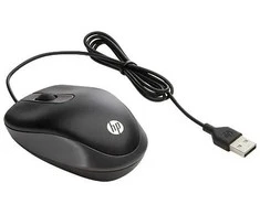 HP USB kelioninė pelė, skirta abiem rankoms, optinė, USB A tipo, 1000 DPI, juoda