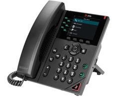 Hewlett Packard (HP) Triton POLY VVX 350 VoIP telefonas, juodas, 6 linijų, LED