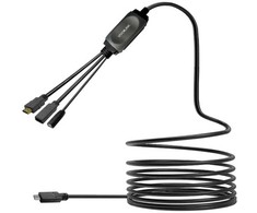 Vivolink PROUSBCHDMIUSB3-7.5, 7,5 m, USB C, USB 3.2 Gen 1 (3.1 Gen 1), Juoda