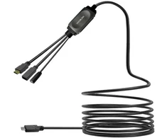 Vivolink PROUSBCHDMIUSB3-7.5, 7,5 m, USB C, USB 3.2 Gen 1 (3.1 Gen 1), Juoda