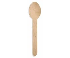 HUHTAMAKI FOODSERVICE NORDIC OY Huhtamaki mediniai stalo įrankiai Šaukštas 16 cm - 100 vnt.