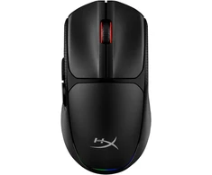 HyperX Pulsefire Fuse Belaidė pelė žaidimams (Juodas), Ambidextrous, Optinė, RF belaidė + Bluetooth, 12000 DPI, Juodas