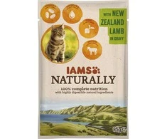 IAMS Naturally Adult konservuotas pašaras katėms su su ėriena 85g