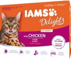 IAMS Delights SR LND&amp;SEA GRVY konservuotas pašaras katėms, 12x85 g