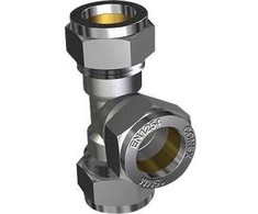 IBP CONEX trišakis 15 mm suspaudimo chromuotas