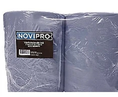 Icm As NOVIPRO dirbtuvių ritinys, 2 vnt. paketas - pramoninis popierius mėlynas 2 sluoksnių, 37cm x 360m / 1000 lapų ritinyje