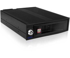 ICY BOX IB-170SK-B mobilus stovas 5.25, skirtas 3.5 SATA HDD ventiliatoriui, juodas