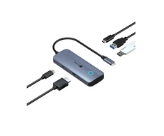 ICY BOX Spade Dock 4081 5w1 | 1x HDMI 4K@60Hz |2x USB-A |1x USB-C| 1x USB-C PD 100W