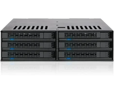 Kieszeń Icy Dock 6x 2.5 SATA/SAS in 1x 5.25 bay mobile rack screwless (MB326SP-1B)
