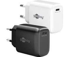Įkroviklis Goobay Szybka kroviklis USB-C™ PD GaN (25 W) juoda - Wersja kolorystyczna juoda