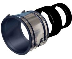 Import HOFOR B100 jungtis, 142-110 mm - perėjimas iš betoninio vamzdžio į plastikinį