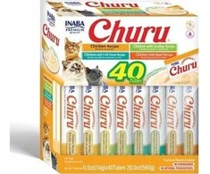 Inaba Foods Skanėstas katei Cat Churu Varieties vištiena 40 x 14g