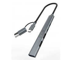 HUB USB Inca INCA Adapteris IUTP-06TX USB C/A USB 3.0/2.0 + Typ-C, 100W