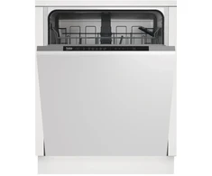 Indaplovė Beko DIN35321, Fully built-in, Full size (60 cm), Baltas, Juodas, Mygtukai, Touch, LED