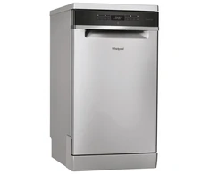 Indaplovė Whirlpool WSFO 3O23 PF X, Freestanding, Slimline (45 cm), Nerūdijantis plienas, Juodas, Mygtukai, Sensor, LED