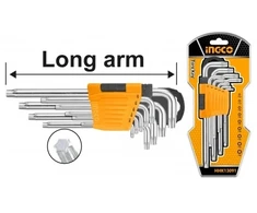 Ingco HHK13091 Torx veržliaraktis CrV T10-T50 9vnt KLC