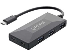 InLine® USB 3.2 Gen.1 OTG Hub, USB Type-C iki 2 Port Type-C ir 3 Port Type-A, be maitinimo šaltinio