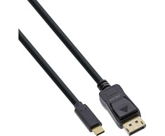 Kabelis USB InLine USB-C - DisplayPort 5 m Juodas (64125)