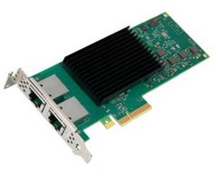 „Intel Ethernet Network Adapteris E610-XT2“ – tinklo adapteris – PCIe 4.0 x4 – 10 gigabitų eternetas x 2 – kelių pakuočių rinkinys