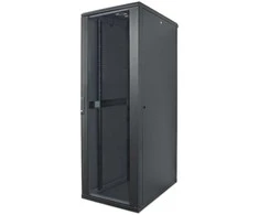 Intellinet 19" tinklo spintelė – laisvai pastatoma, 32U, 600x800mm (plotis x gylis), juoda, surinkta, maks. 1500kg, daugiapakopė durų spyna, po vieną spyną kiekvienoje šoninėje panelėje, naudingasis gylis nuo 123 iki 573mm, IP20 apsaugos klasė, stelažas, plienas, laisvai pastatoma stelažas, 32U, 1500kg, rakto užraktas, reguliuojamos kojelės, 98kg